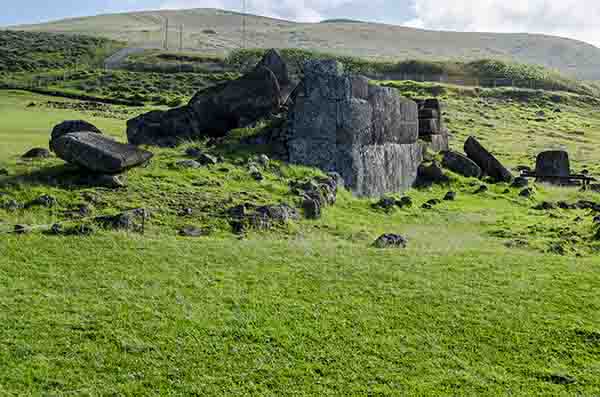 199 - Chile - isla de Rapa Nui o Pascua - Vinapu - Ahu Tahira